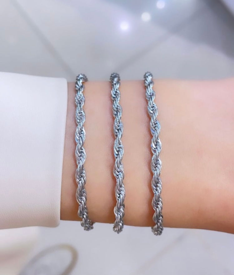 Silver renk burgu bileklik