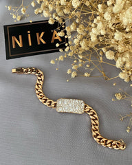 Büyük taş detaylı bileklik