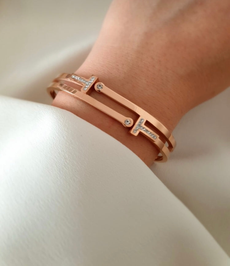 Rose renk T model kelepçe